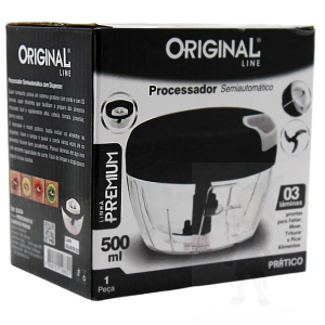 PROCESSADOR E TRITURADOR DE ALIMENTOS ALHO CEBOLA 500ML